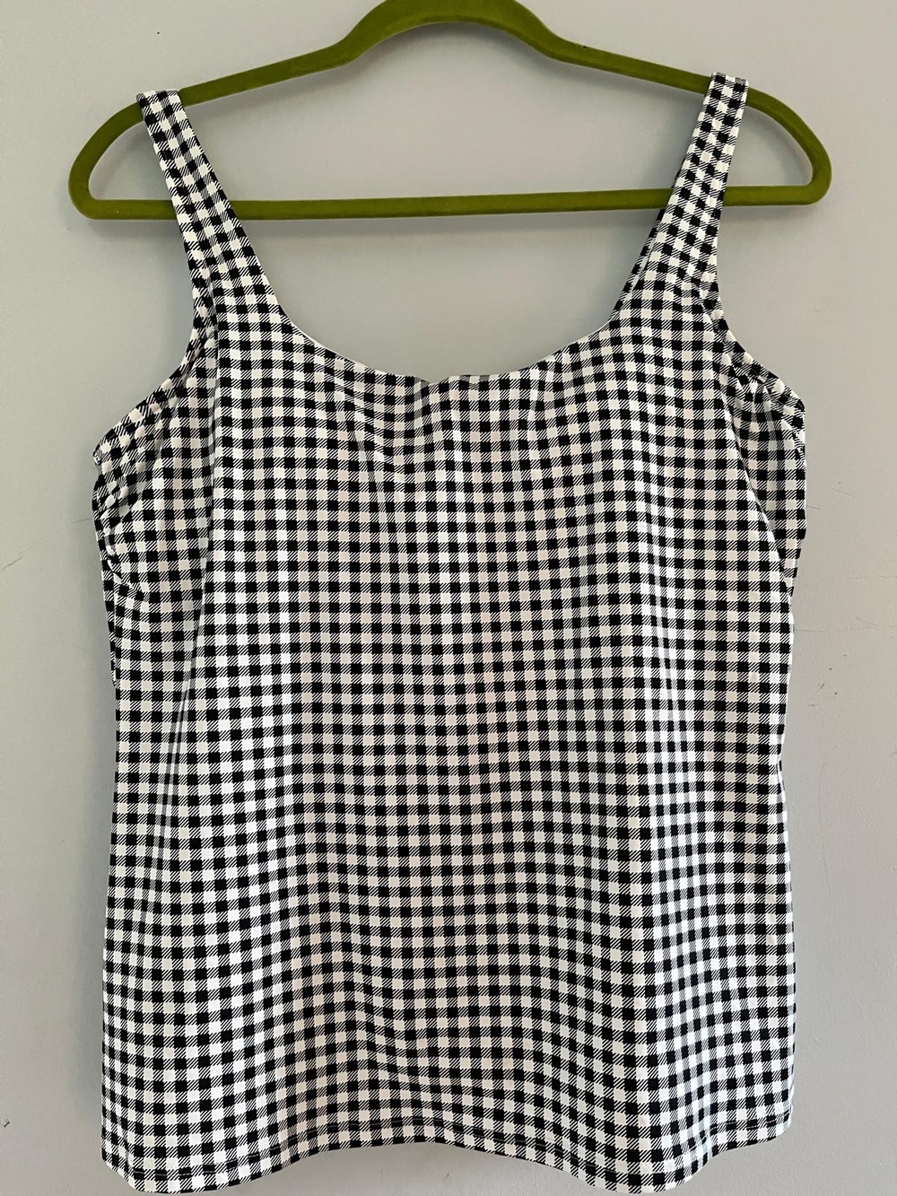 Lands' End Black & White Gingham Camisole